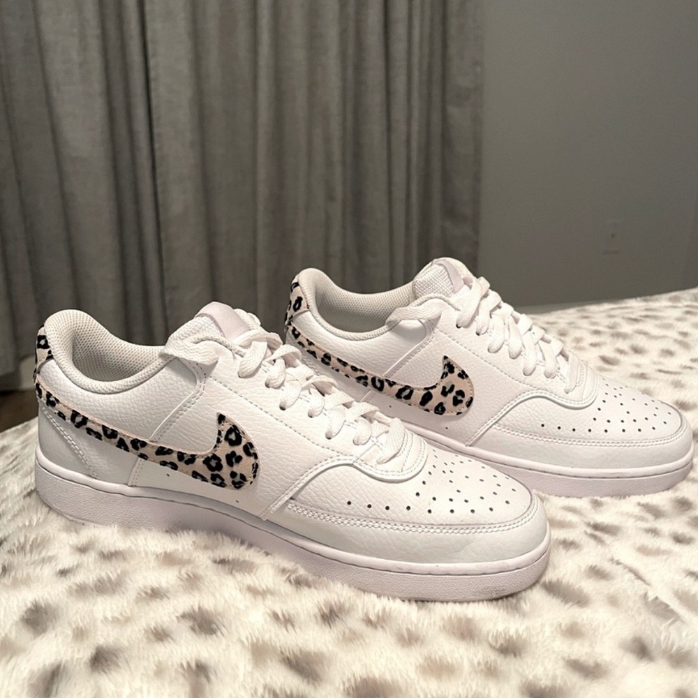 Nike Court Vision Low leopard/white size 9.5